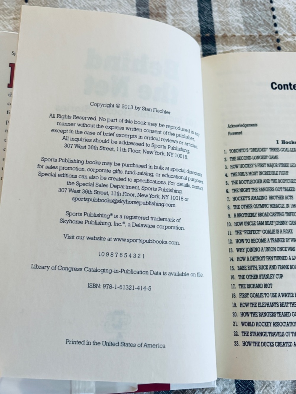 Behind the Net Stan Fischler Hardcover Book 101 Incredible Hockey Stories 2013 - Picture 6 of 11